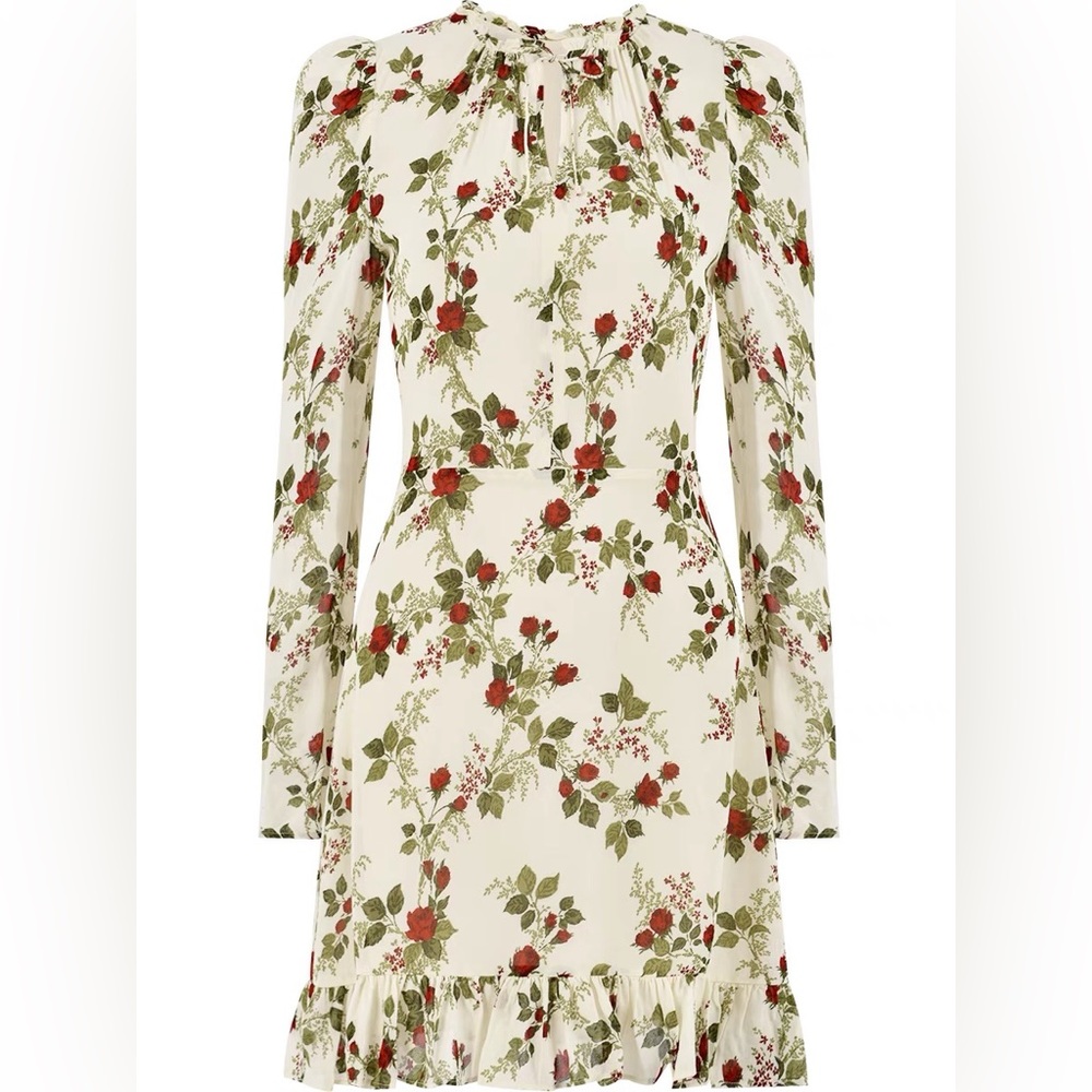 Reformation Floral Print Long sleeve Marcy Dress